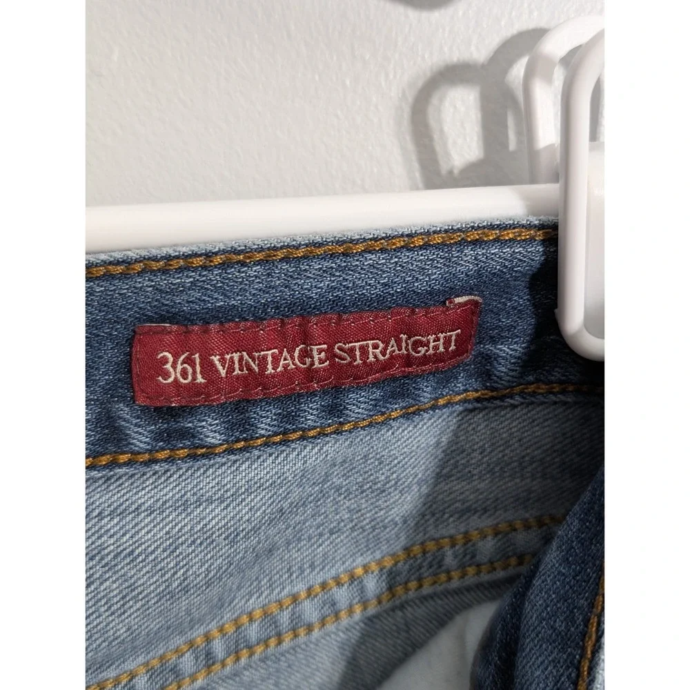 Lucky Brand Jeans Mens 34x30 Blue 361 Vintage Straight Denim‎ Pants 🍀